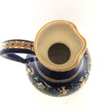 Grand pichet en faïence bleue de Gien – Modèle Renaissance