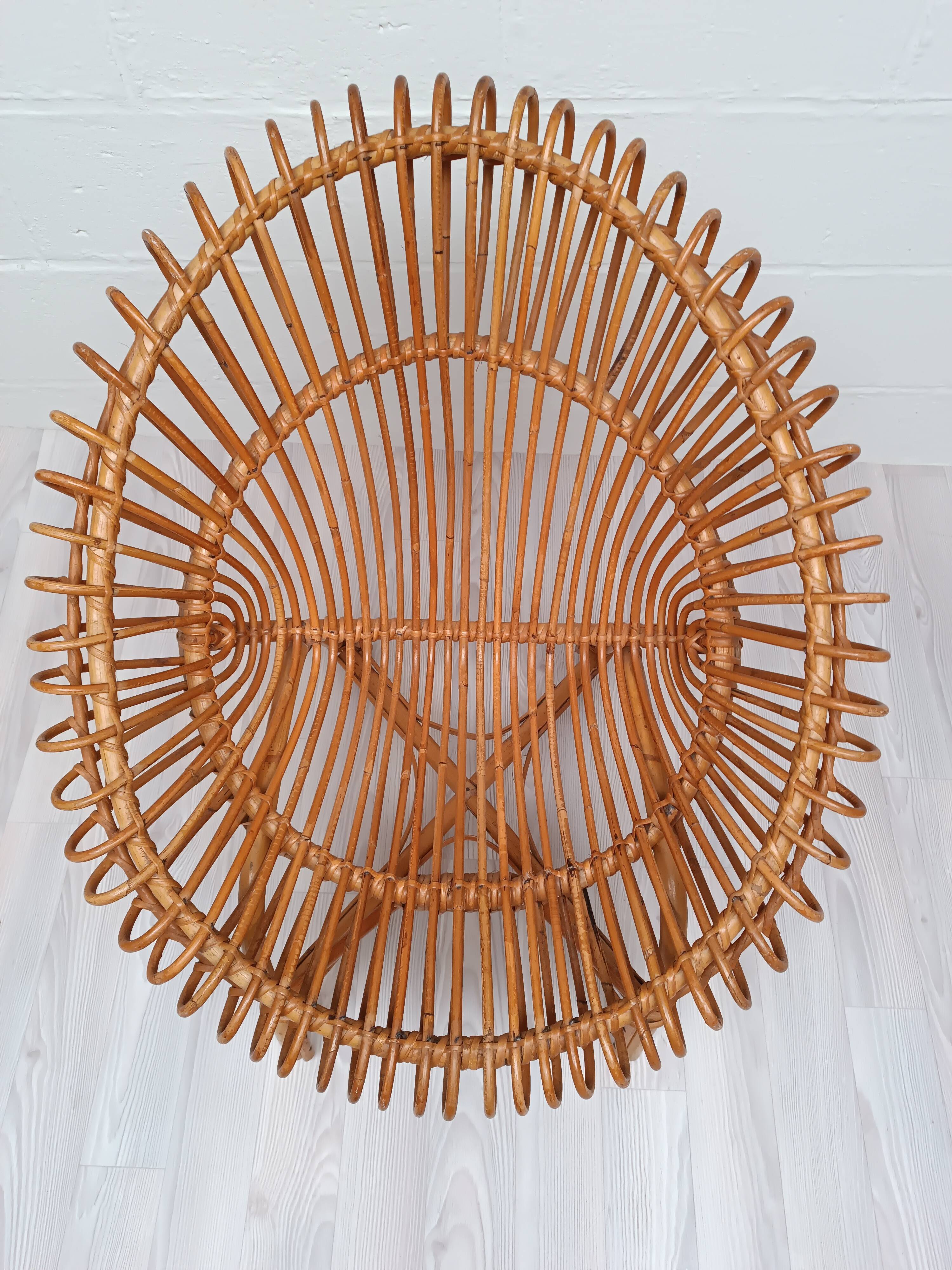 Vintage rattan armchair 1960