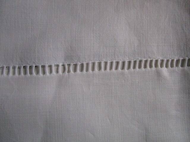 Old sheet 345x240cm - monogrammed - embroidered back