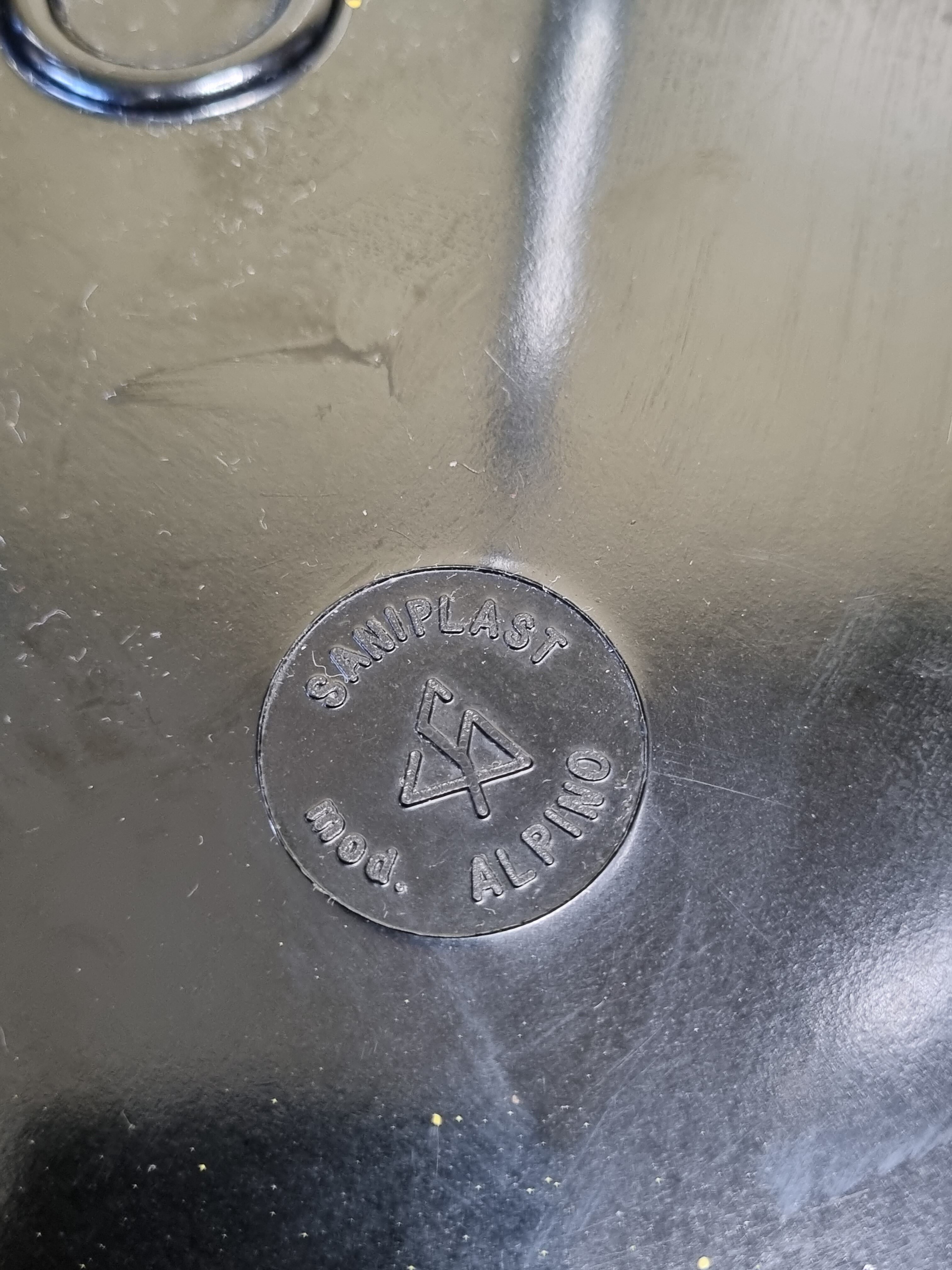 Black bakelite stool, 50s-60s