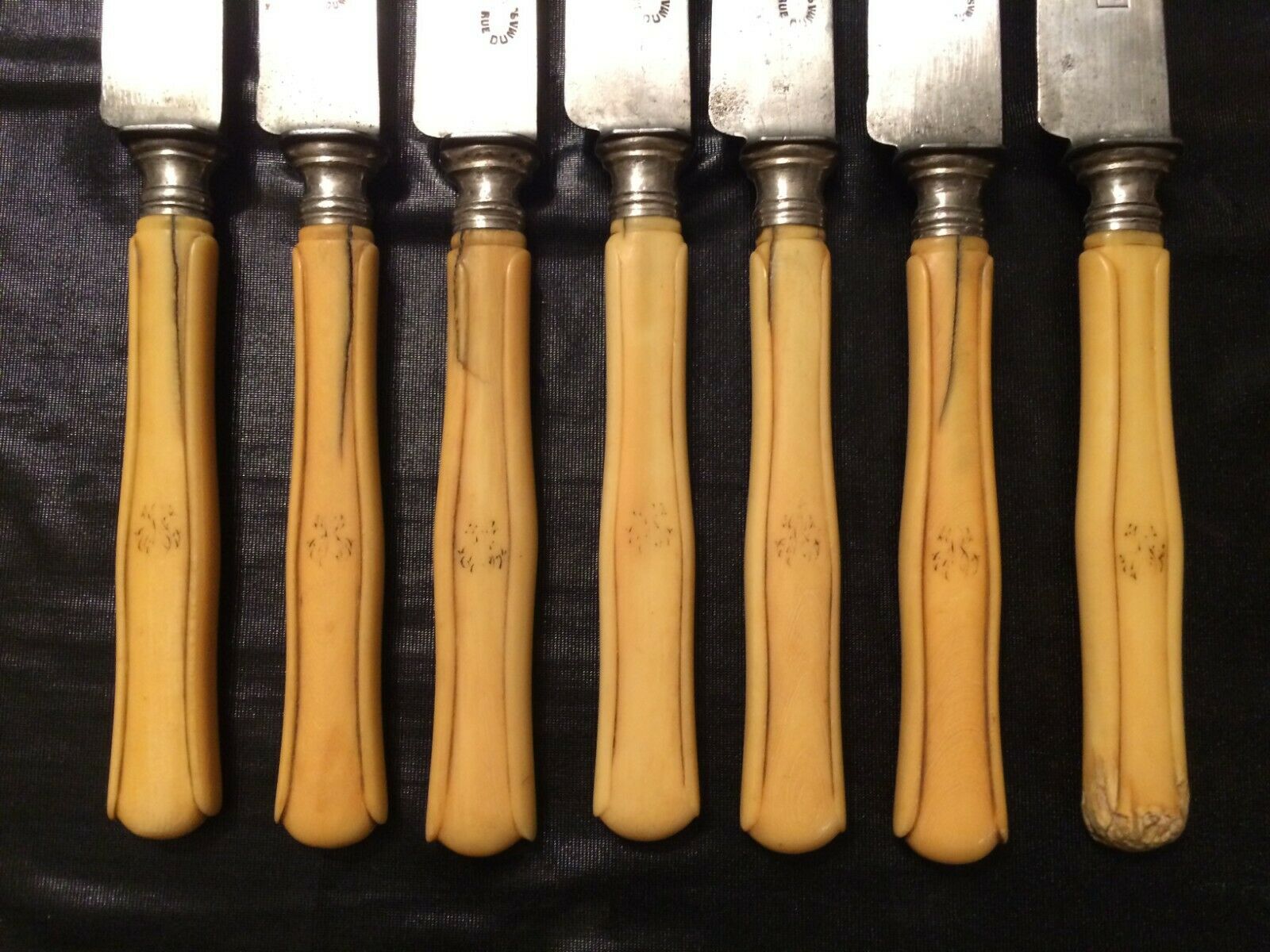 Lot de 7 couteaux lame en acier