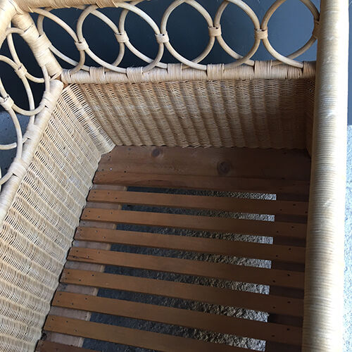 Bed rattan twist "octave"