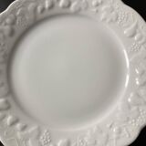 12 White Limoges porcelain dessert plates - Philippe Deshoulieres