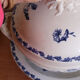 antique Gien service model Cactus in earthenware