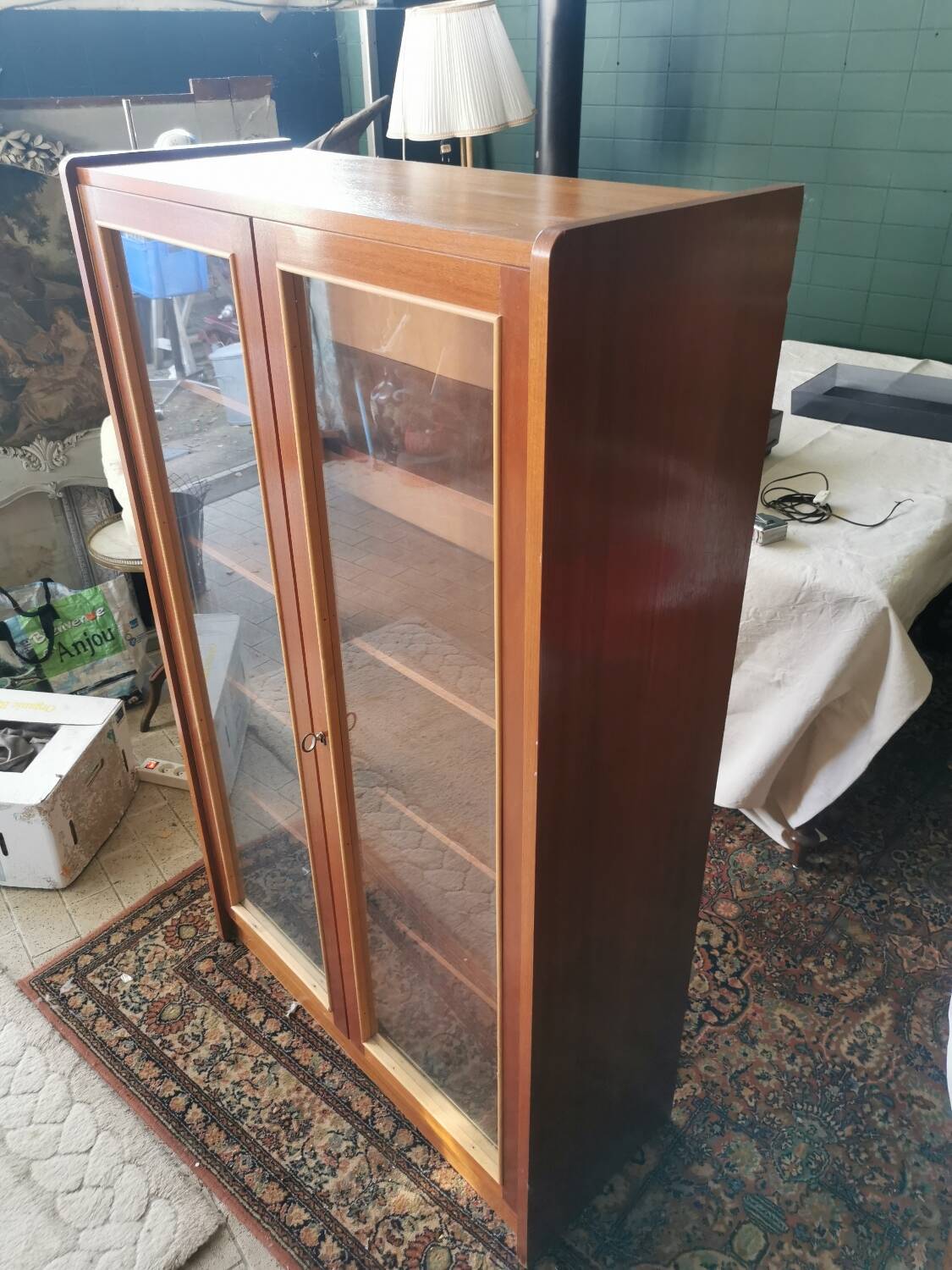 Vintage library display case
