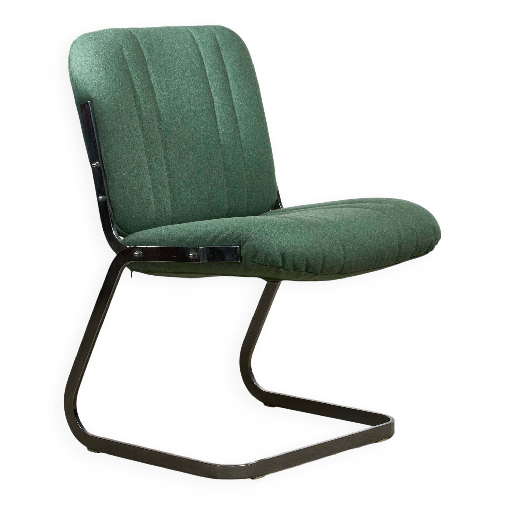 1970's Mint Green Chrome Chair