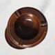Art Deco oak ashtray on hand-turned base, France, 1930s