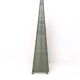 Vintage pyramid floor lamp with green glass beads , italy 1980s