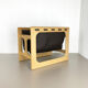 Danish oak wood magazine rack design made by Salin Møbler, 1970s