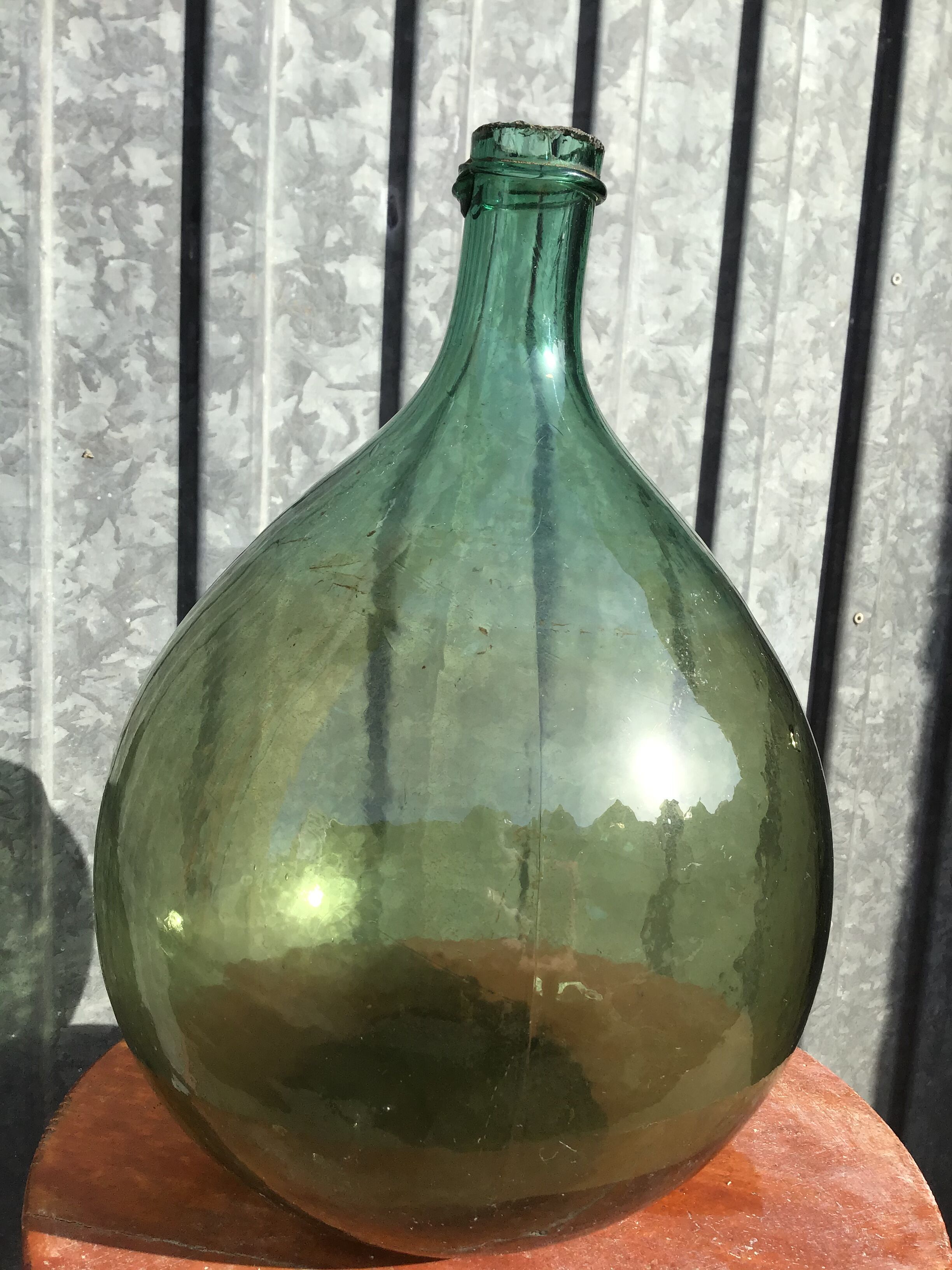 Demijohn 5 litres green