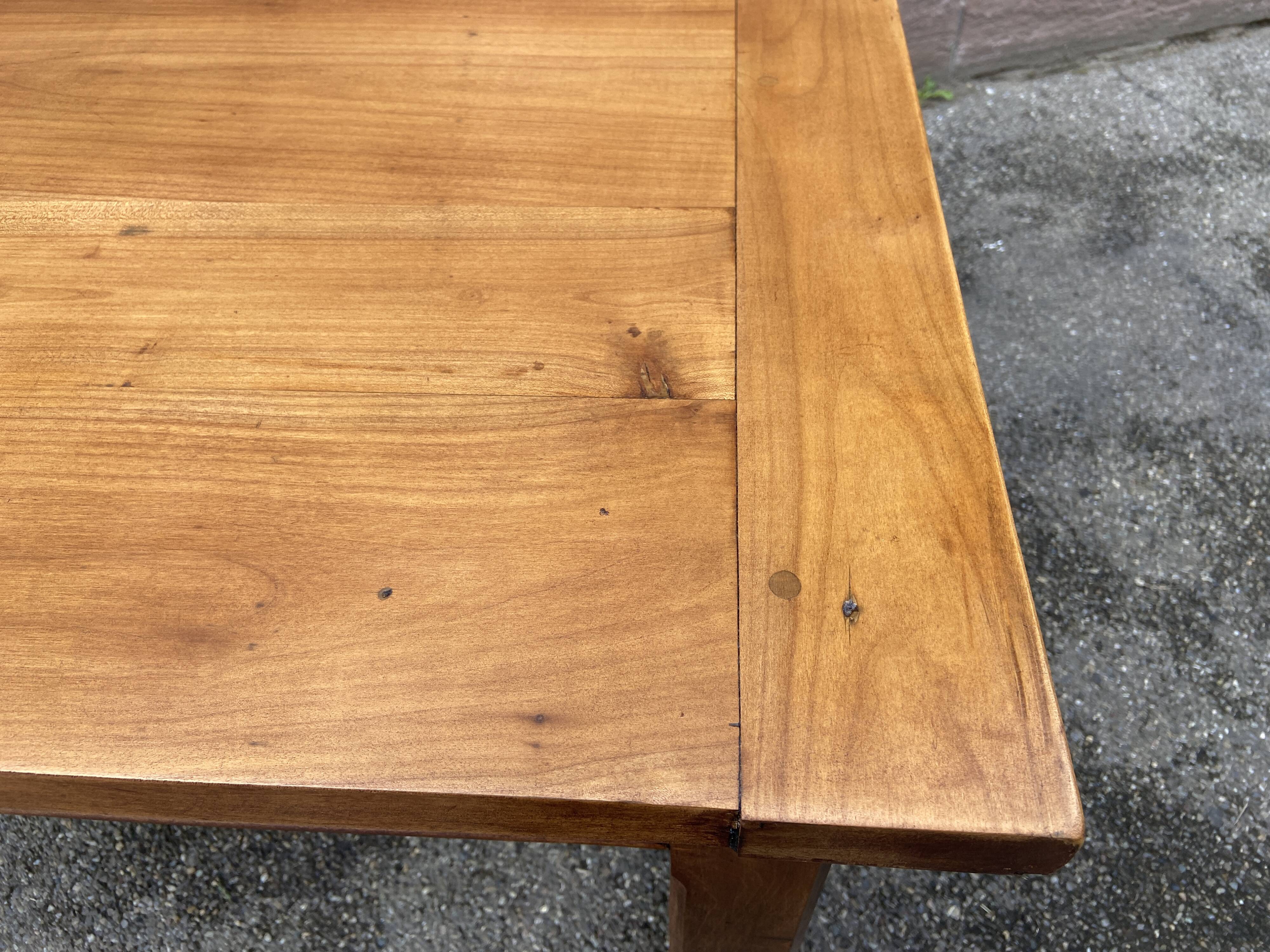 Cherry farmhouse table