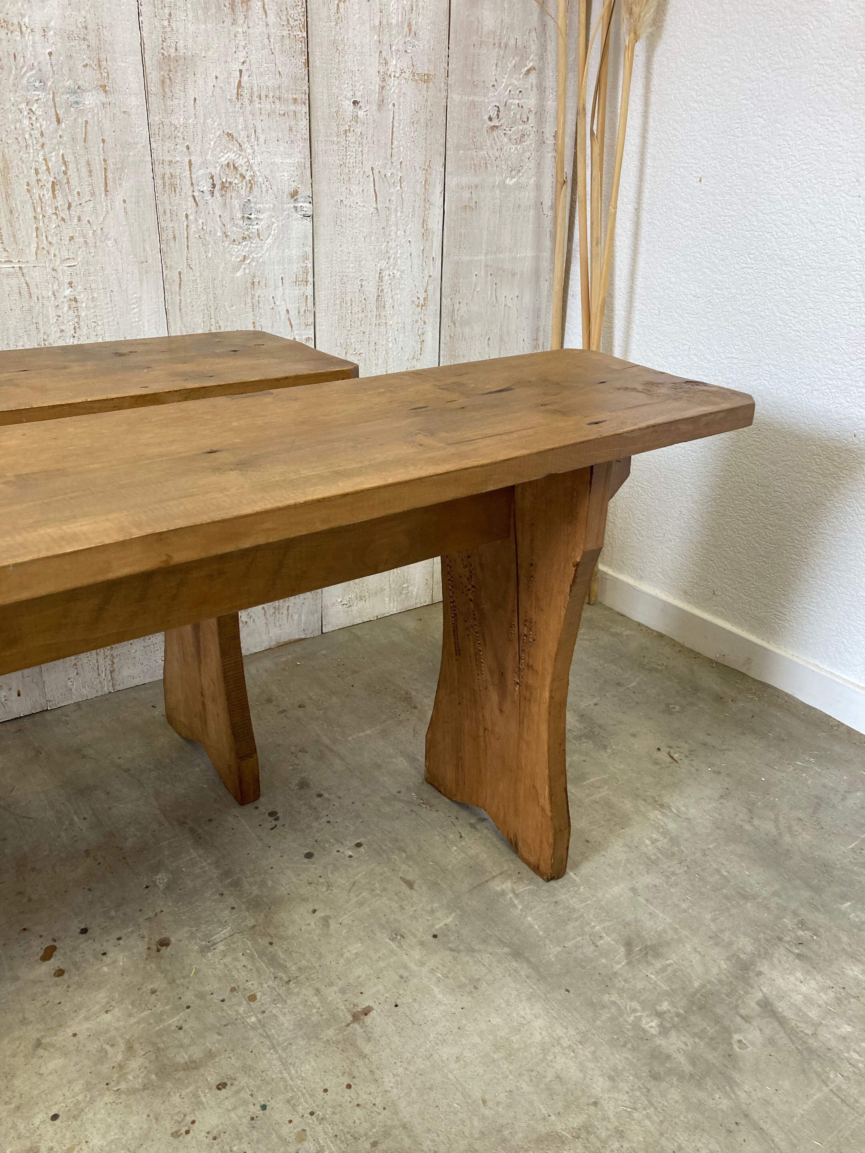 Pair of farm benches