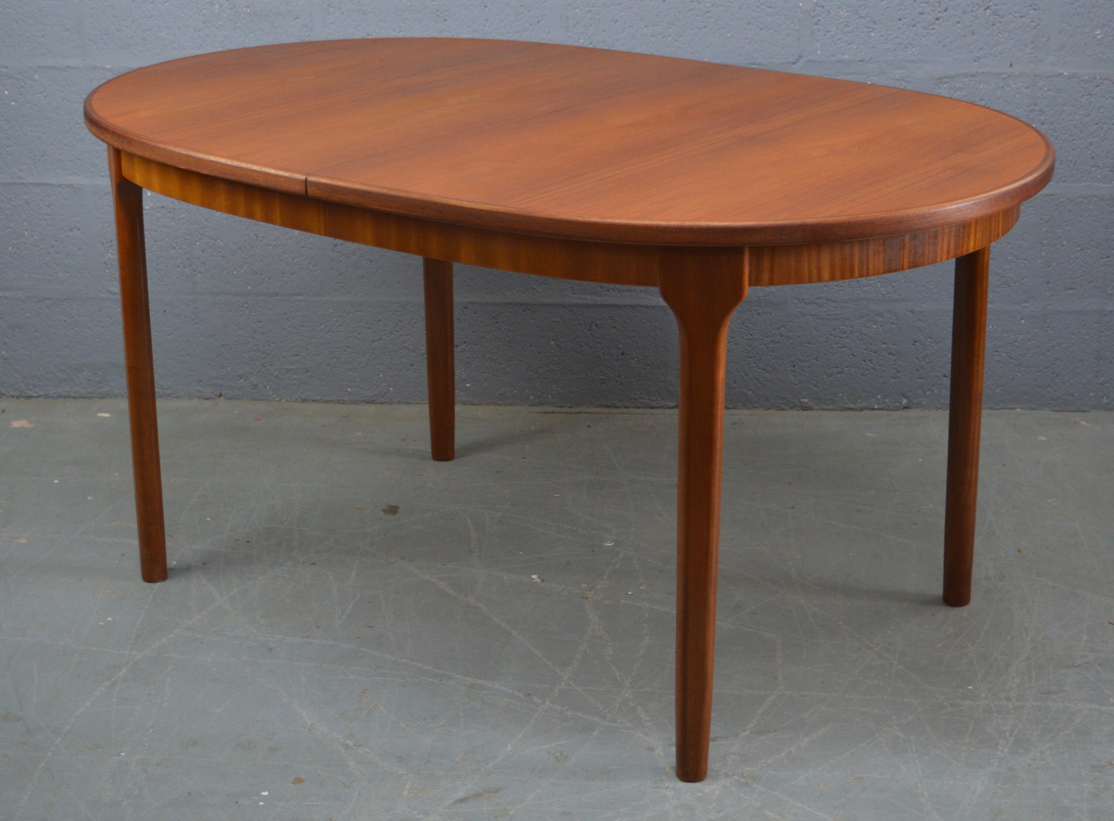Mid Century Oval Sinning Table by McIntosh