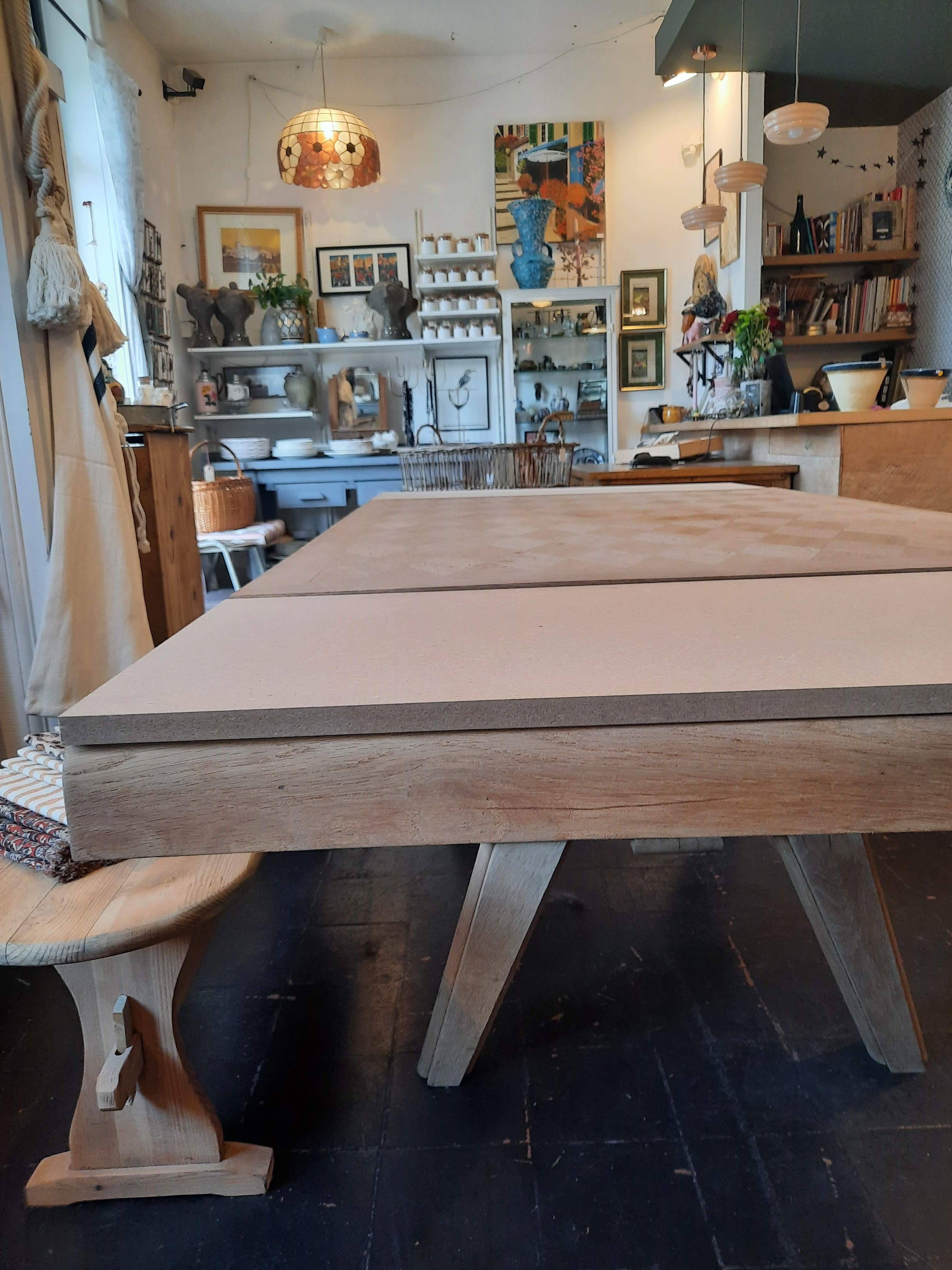 1940s oak dining table
