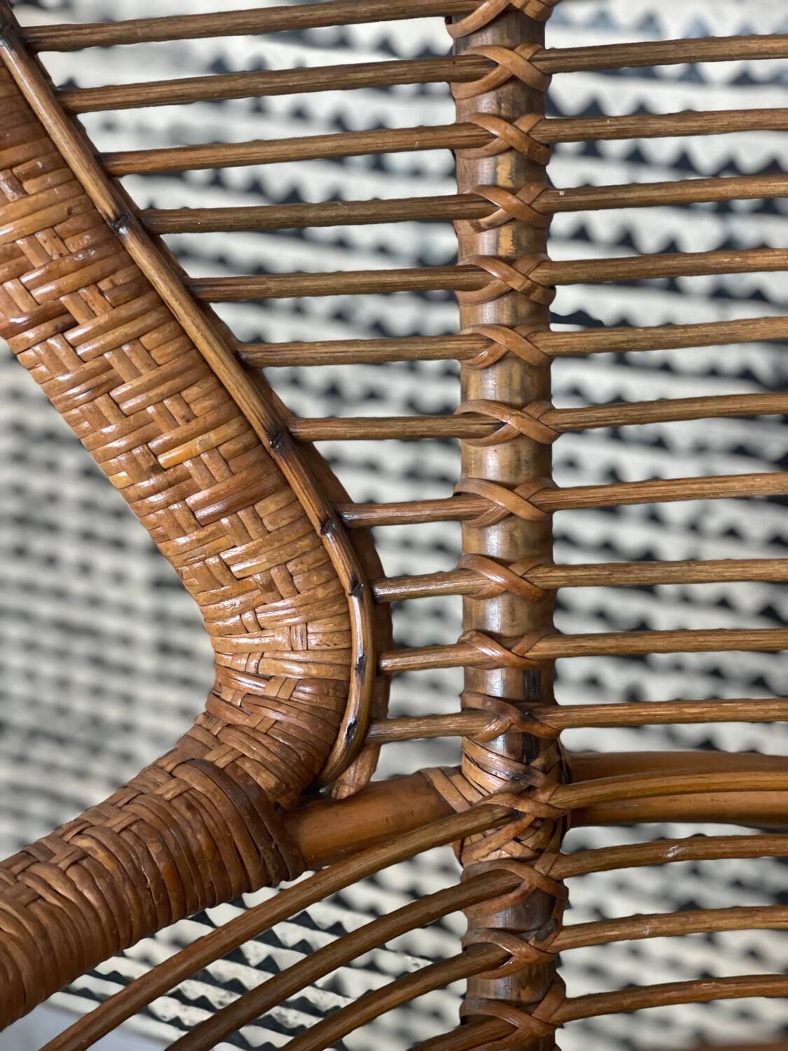 Rattan armchair 1960