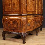 Inlaid Lombard wardrobe in Louis XV style