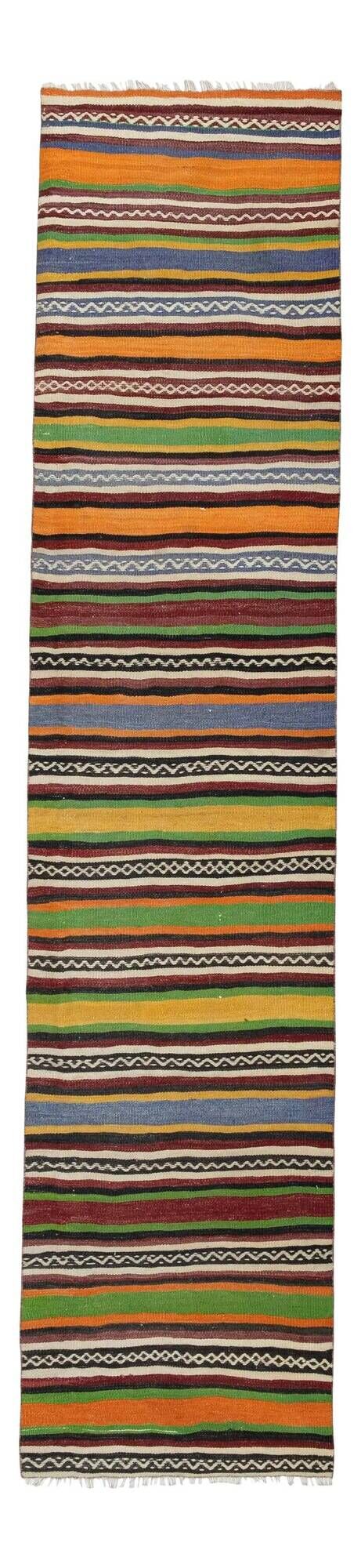 Vintage Turkish hallway rug 73x330 cm