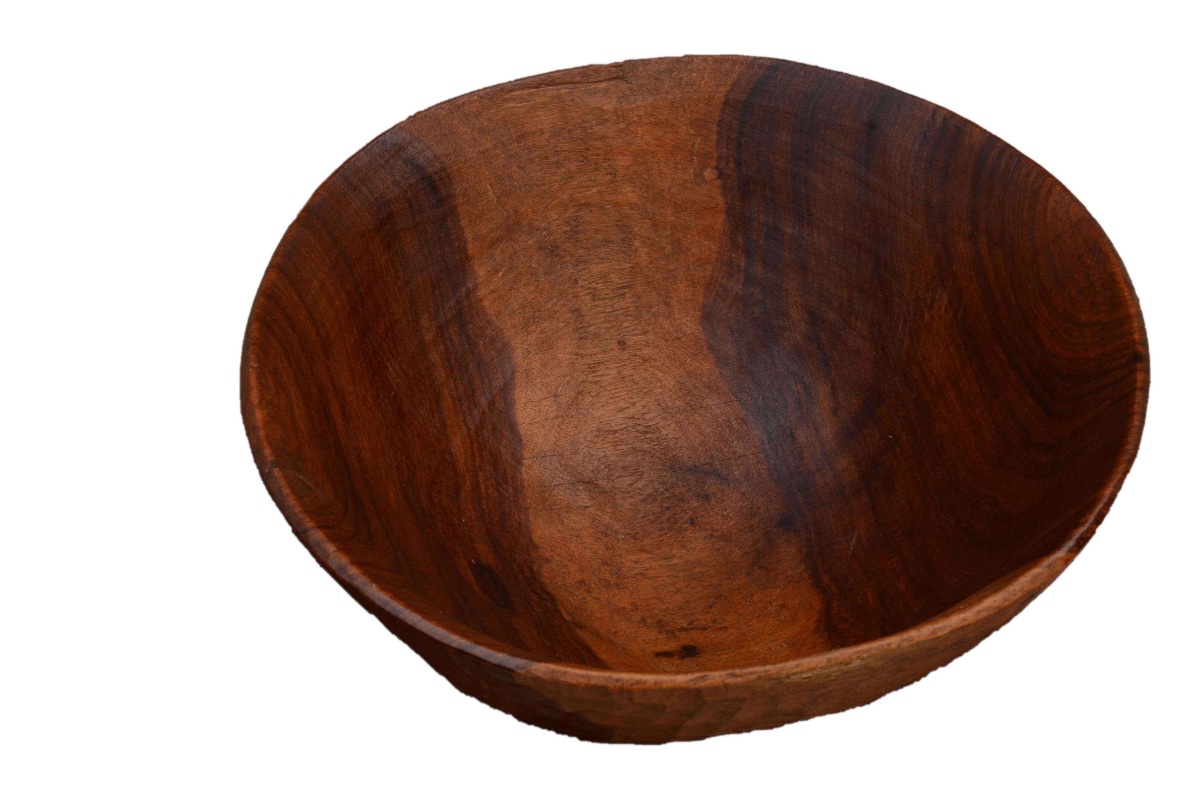 Wooden artisanal bowl