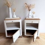 Pair of revisited 1930s bedside tables