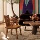 Paire fauteuils brutaliste chêne France Circa 1950
