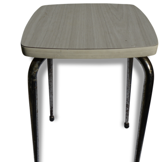 Stool vintage formica on metal legs