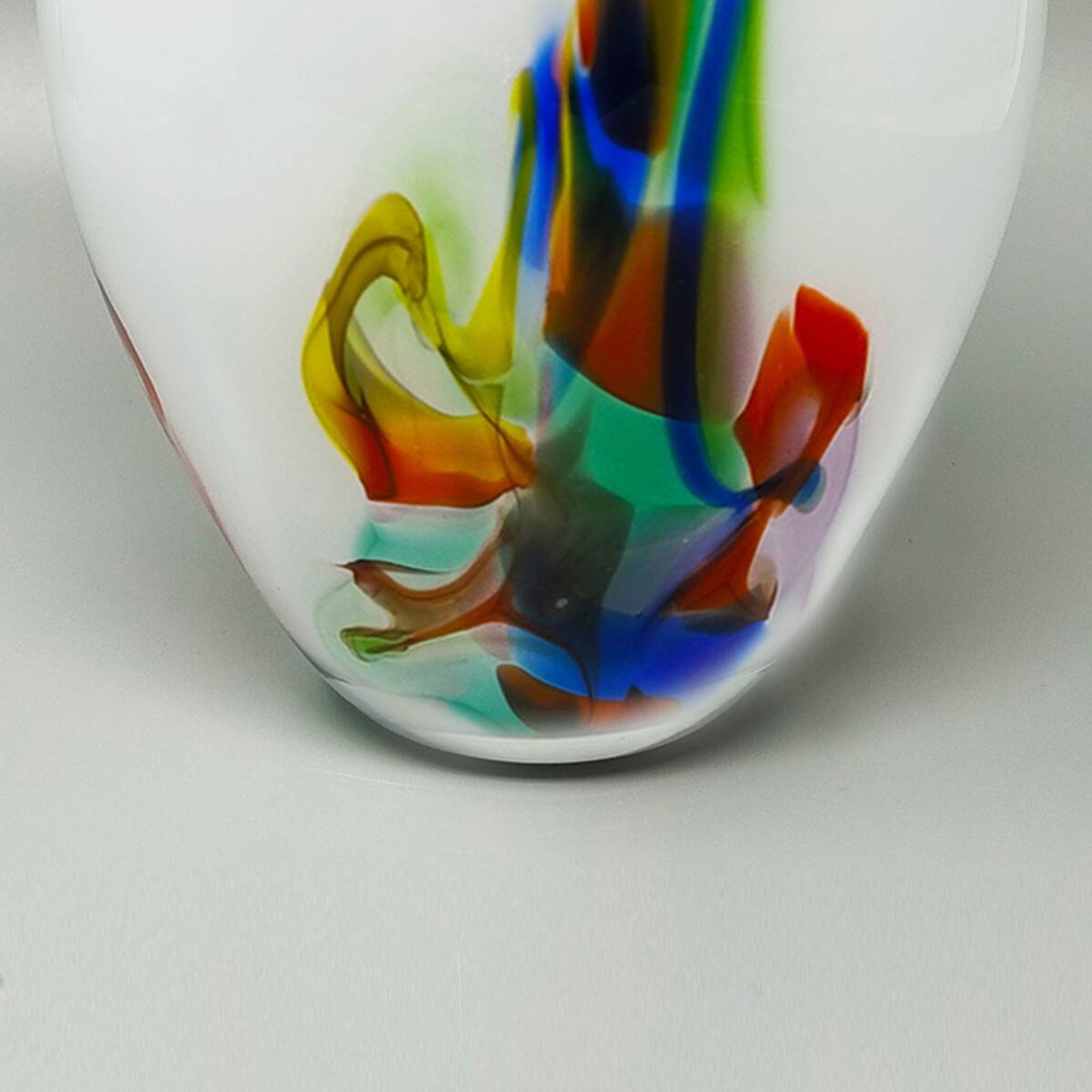 Vase des années 1970 fabriqué à la main à Murano