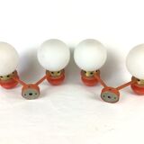 Pair of double wall lamps 70s