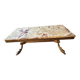 Table basse en onyx et laiton