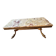 Table basse en onyx et laiton