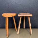 Pair of brutalist stools 1950