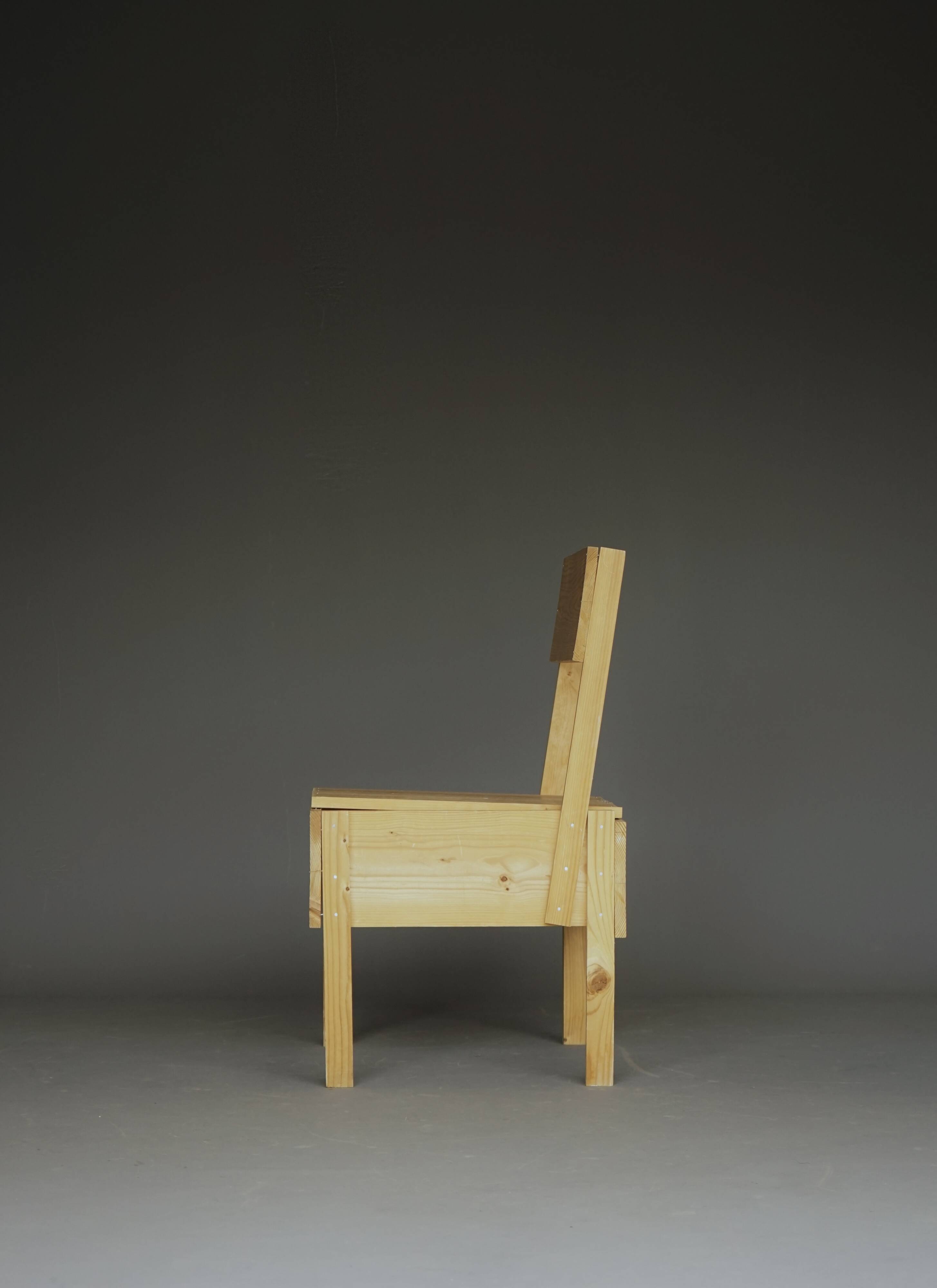 1990s Autoprogettazione Sedia 1 Chair in the style of Enzo Mari