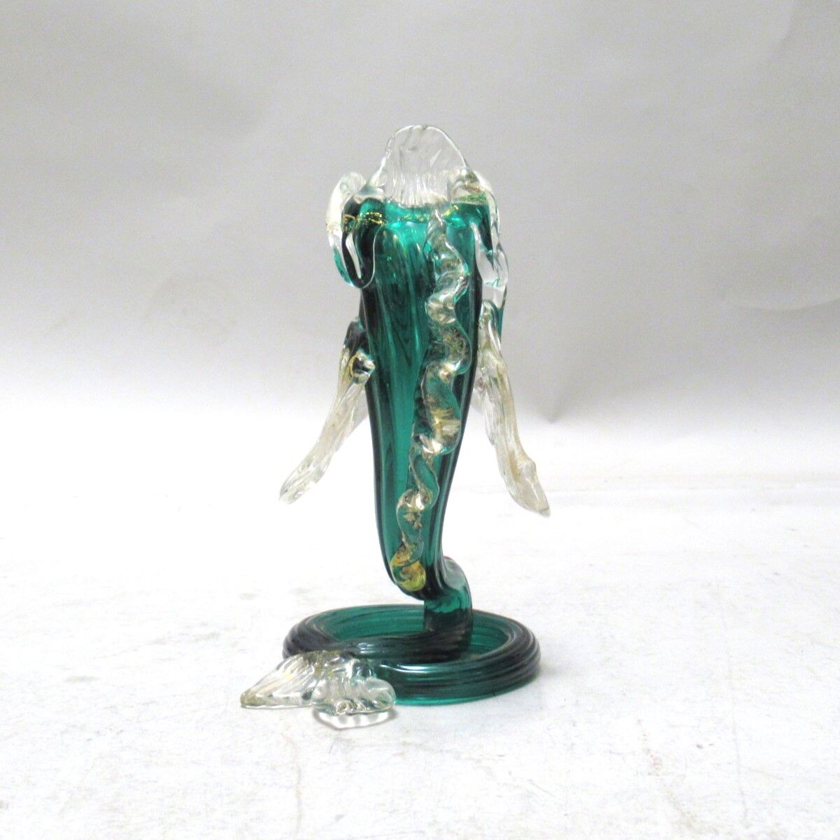 Vase sculpture Fish glass by Murano Salviati