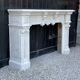 Napoleon III fireplace in Carrara marble