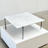 Early PK61 coffee table by Poul Kjaerholm EKC Denmark 1956 with Carrara marble top