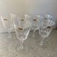 6 Cristal d'Arques wine glasses