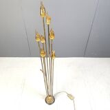 Murano glass leaf Floor Lamp, 1980s