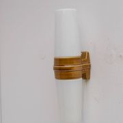 Vintage porcelain bathroom light by Sigvard Bernadotte for Ifö, 1960