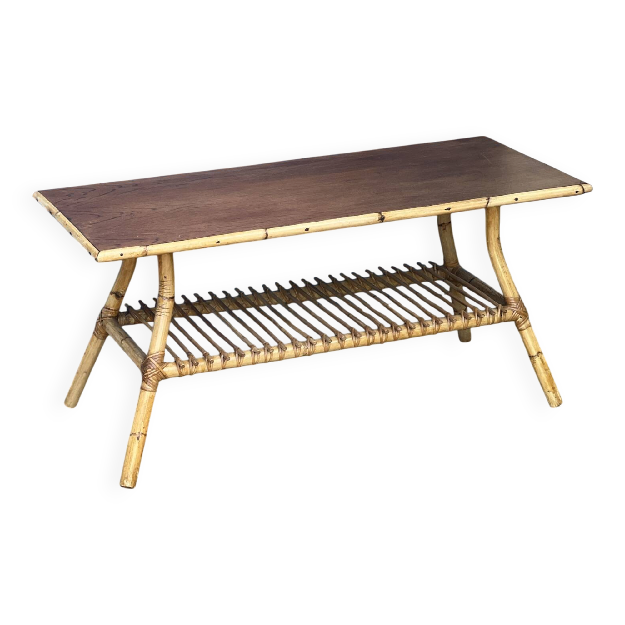 Rattan coffee table