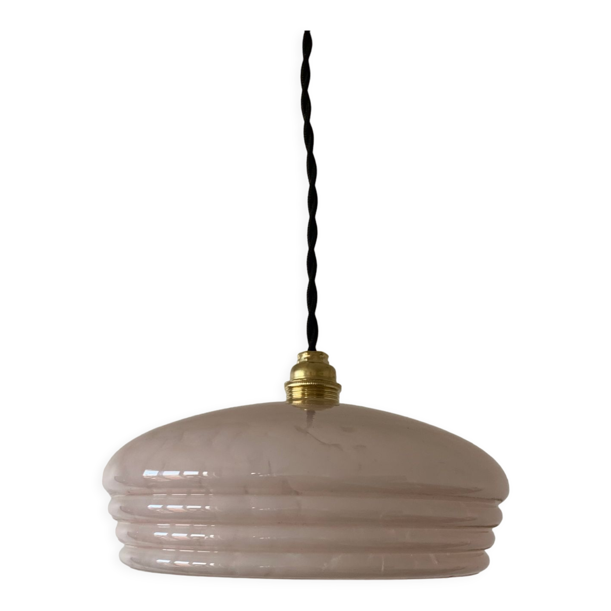 Pink Clichy glass pendant lamp