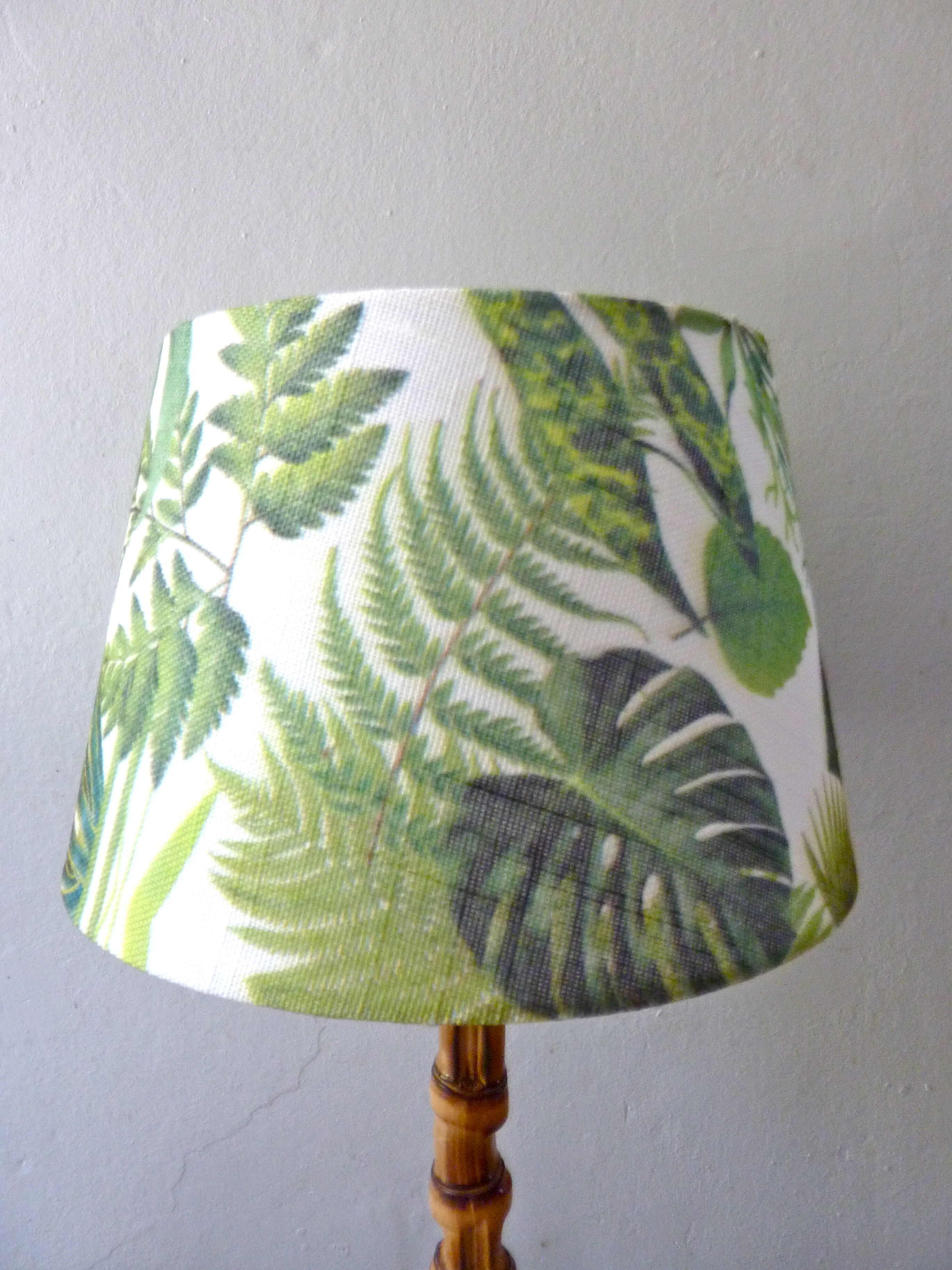 Lamp rattan and bamboo, of Cogolin, 60s