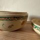 Japanese covered Satsuma ceramic box – heron and flowers decoration – signed