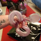 Vase in glass paste