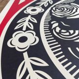 Shepard Fairey (Obey), Make art not War, signé et daté par l'artiste