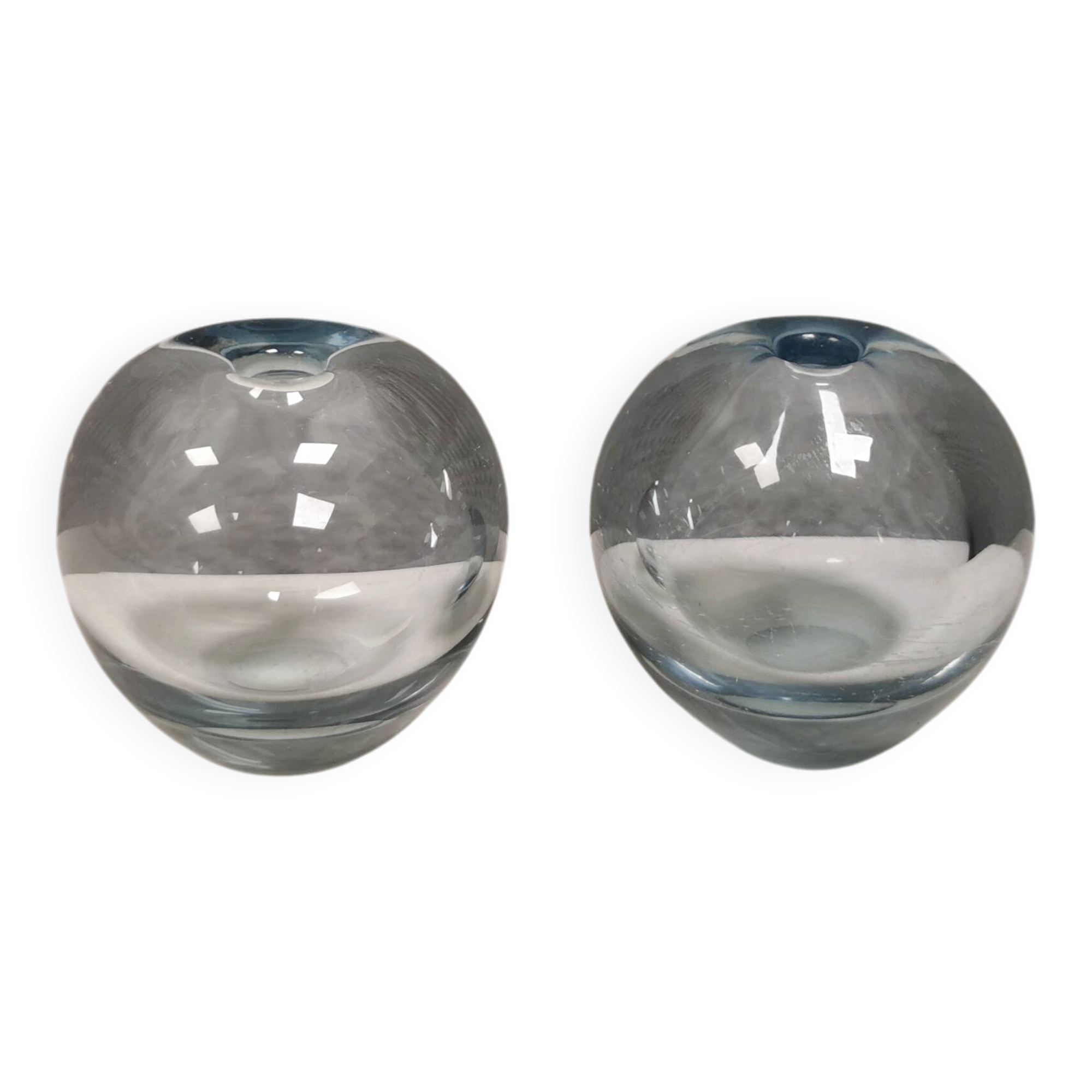 Two small "Rondo" ball vases by Per Lütken for Holmegaard Glassworks 1961