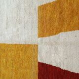 Berber rug natural wool Morocco 3 x 2 m