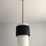 Scandinavian suspension opaline metal 1960s