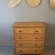 Vintage light oak chest of drawers