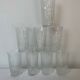8 vintage glasses