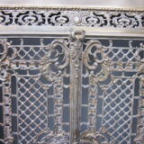 Front of the old fireplace all in bronze