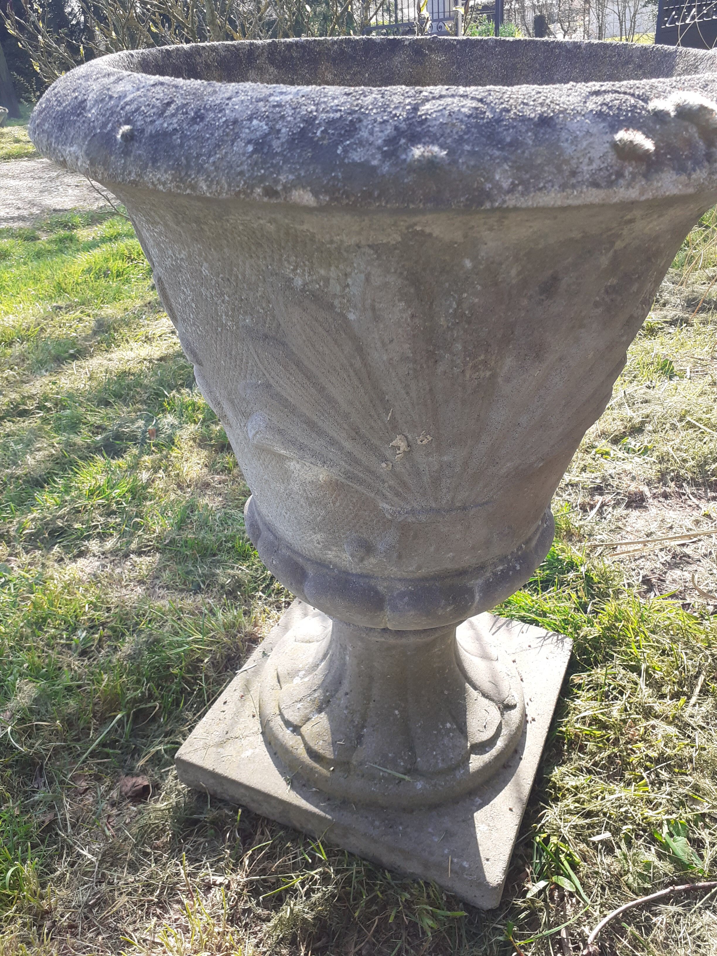 Pair of medieval stone planters